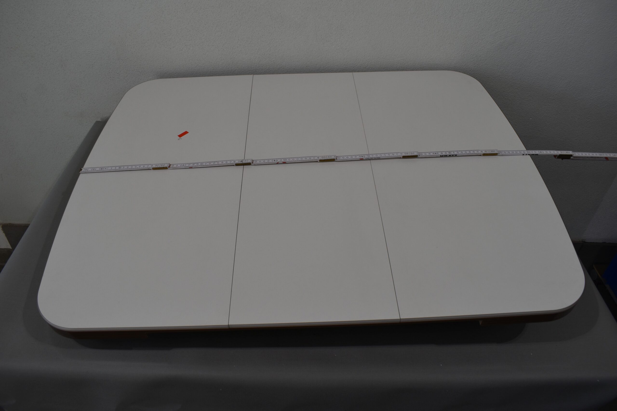 Tischplatte 40x870x800mm; weiß/dunkel braun – Bild 10