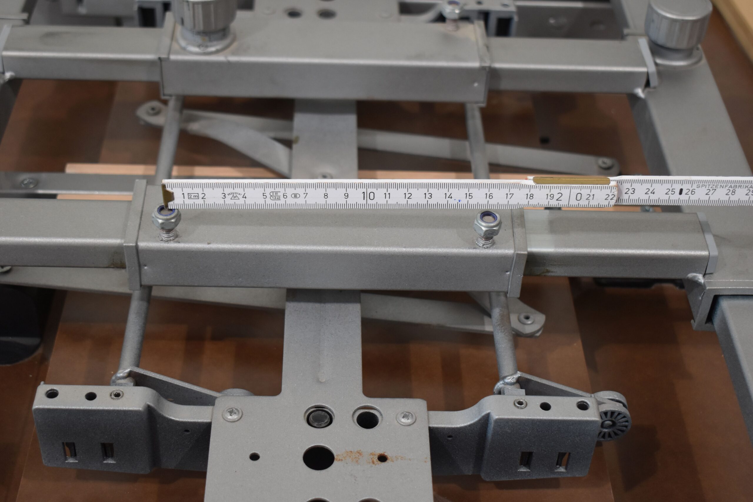 Tischplatte 40x870x800mm; weiß/dunkel braun – Bild 15