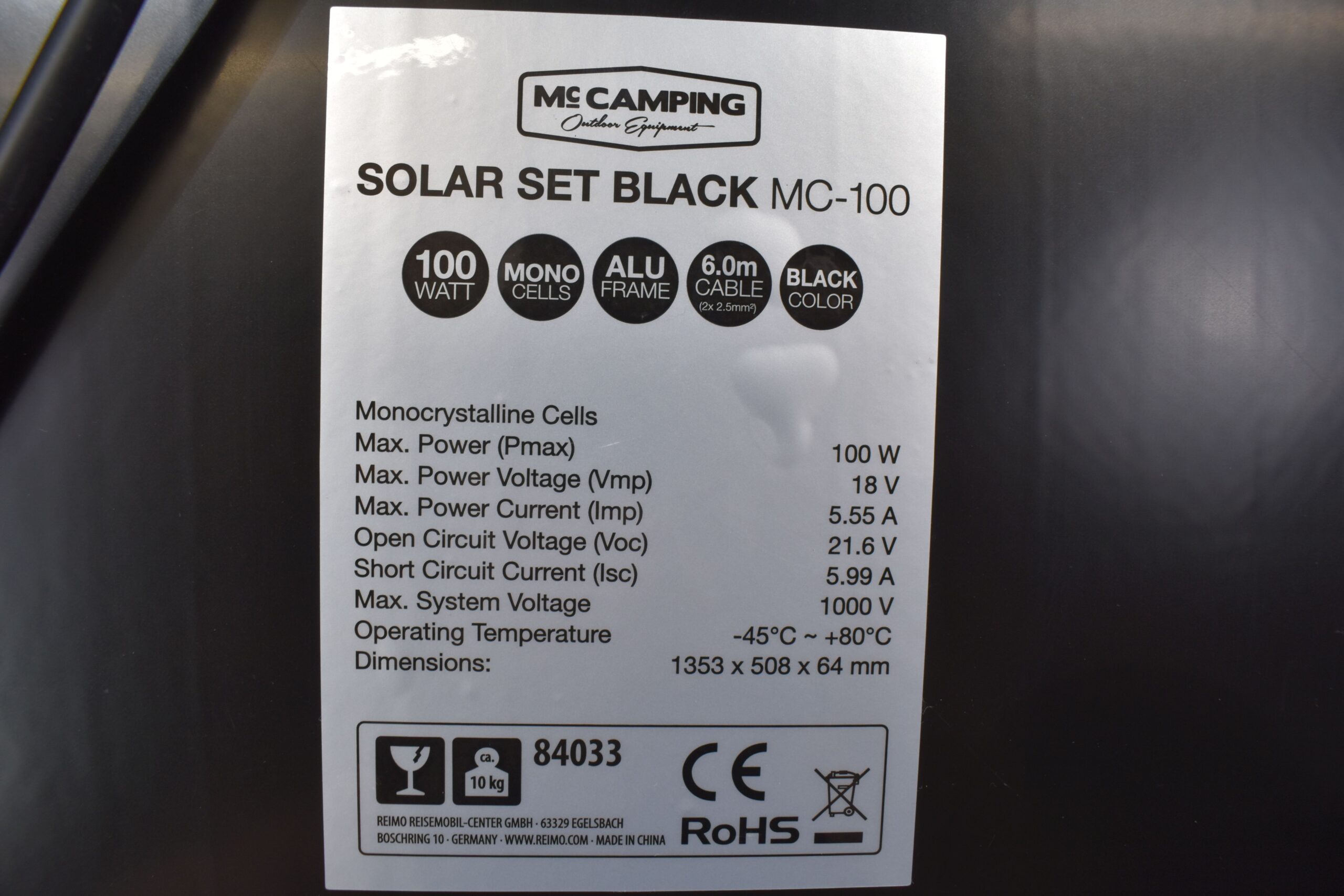 Rohs MC Camping Solar Set Black MC-100 – Bild 8