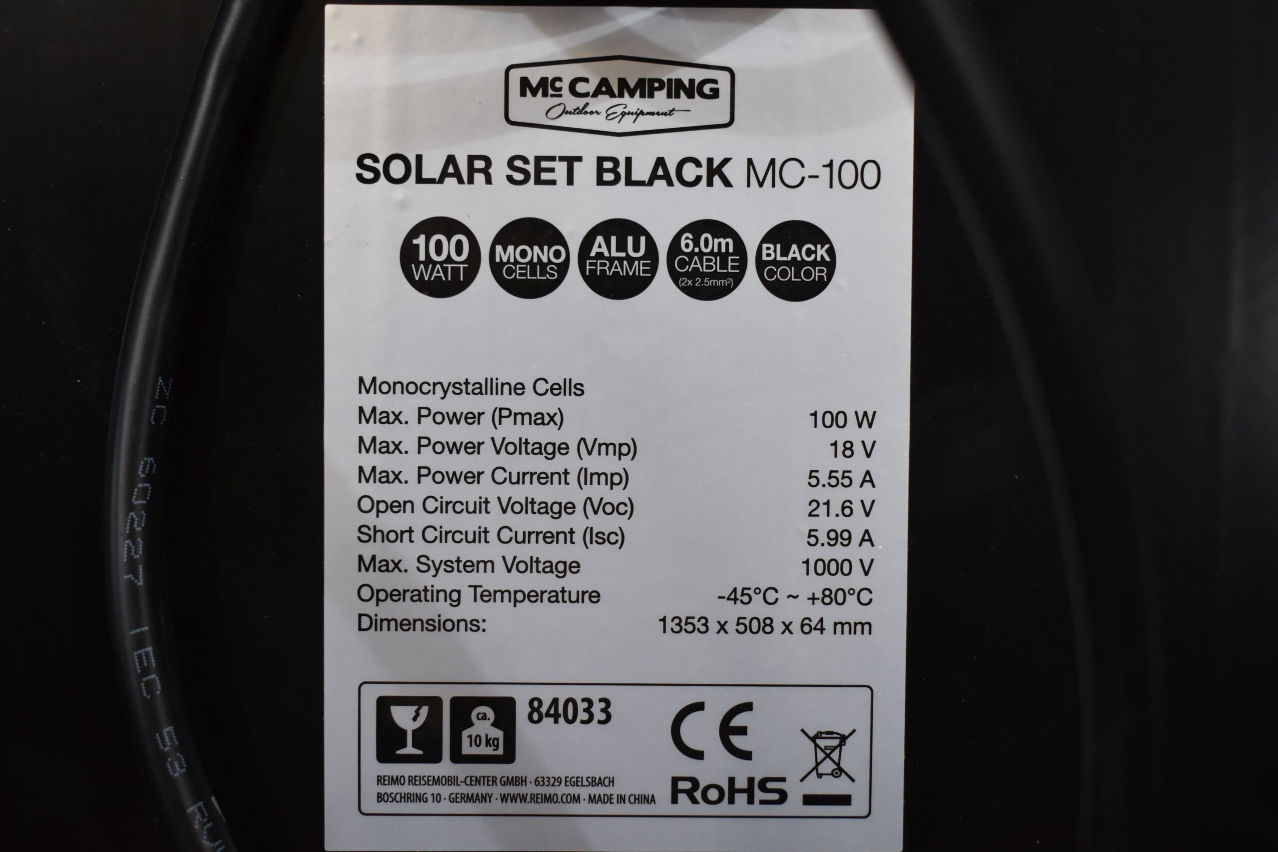 Rohs MC Camping Solar Set Black MC-100 – Bild 7