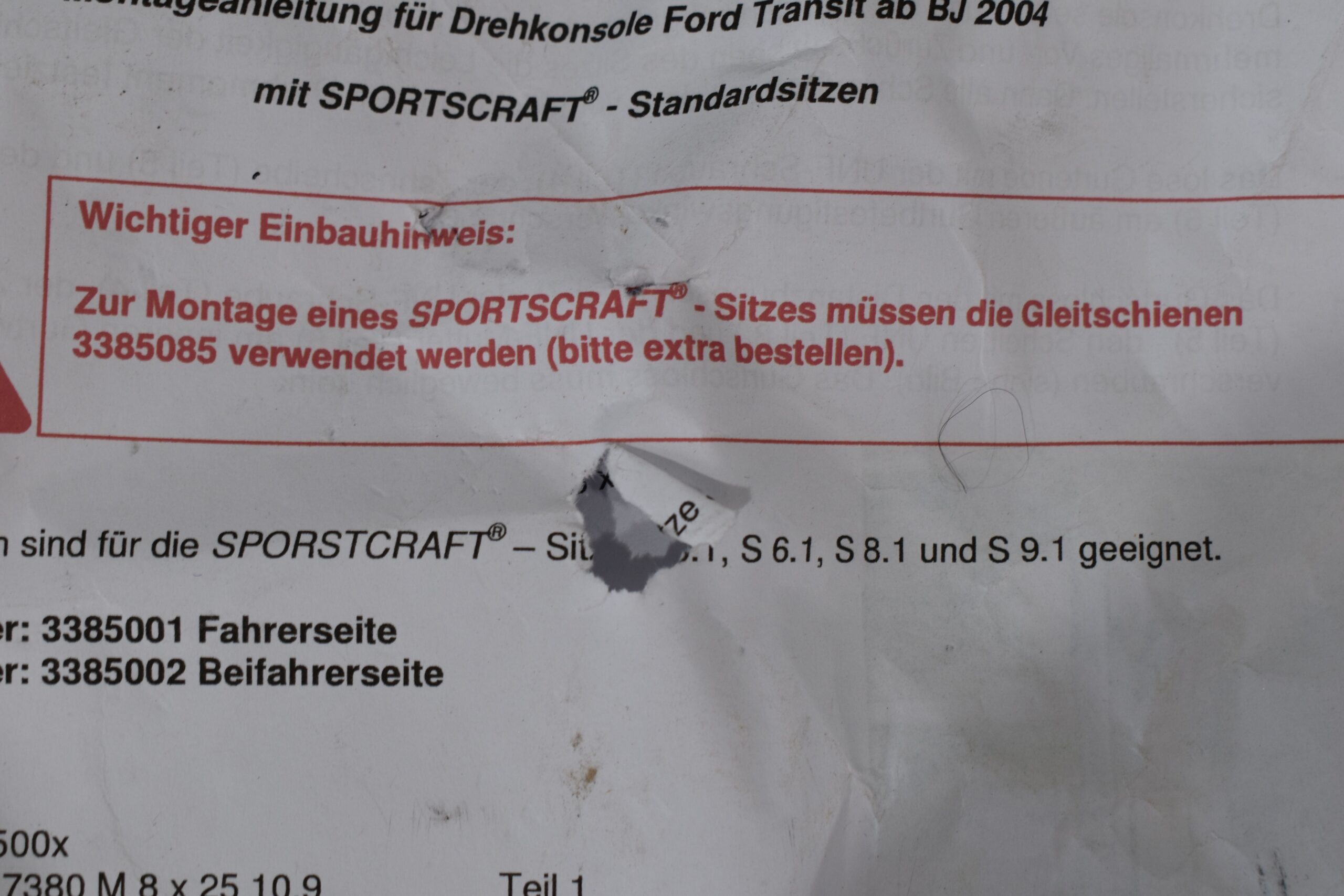 Sportscraft Drehkonsole Ford Transit ab BJ 2004 – Bild 16