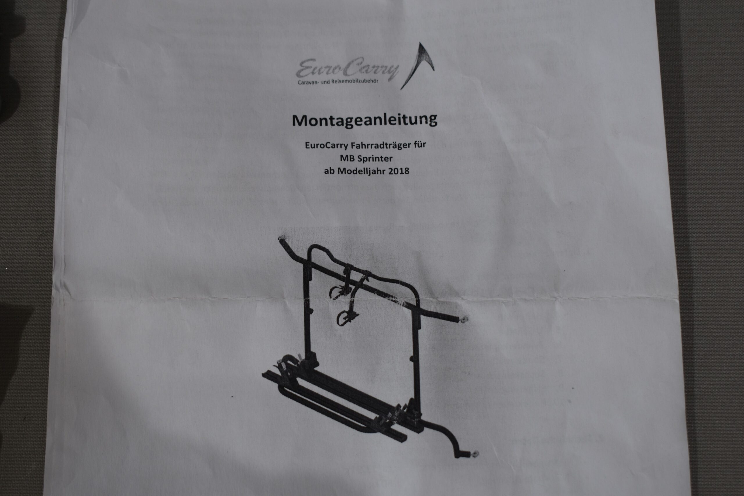 EuroCarry Fahrradträger für MB Sprinter ab MJ 2018 (Artikel Nr. 65201) – Bild 25