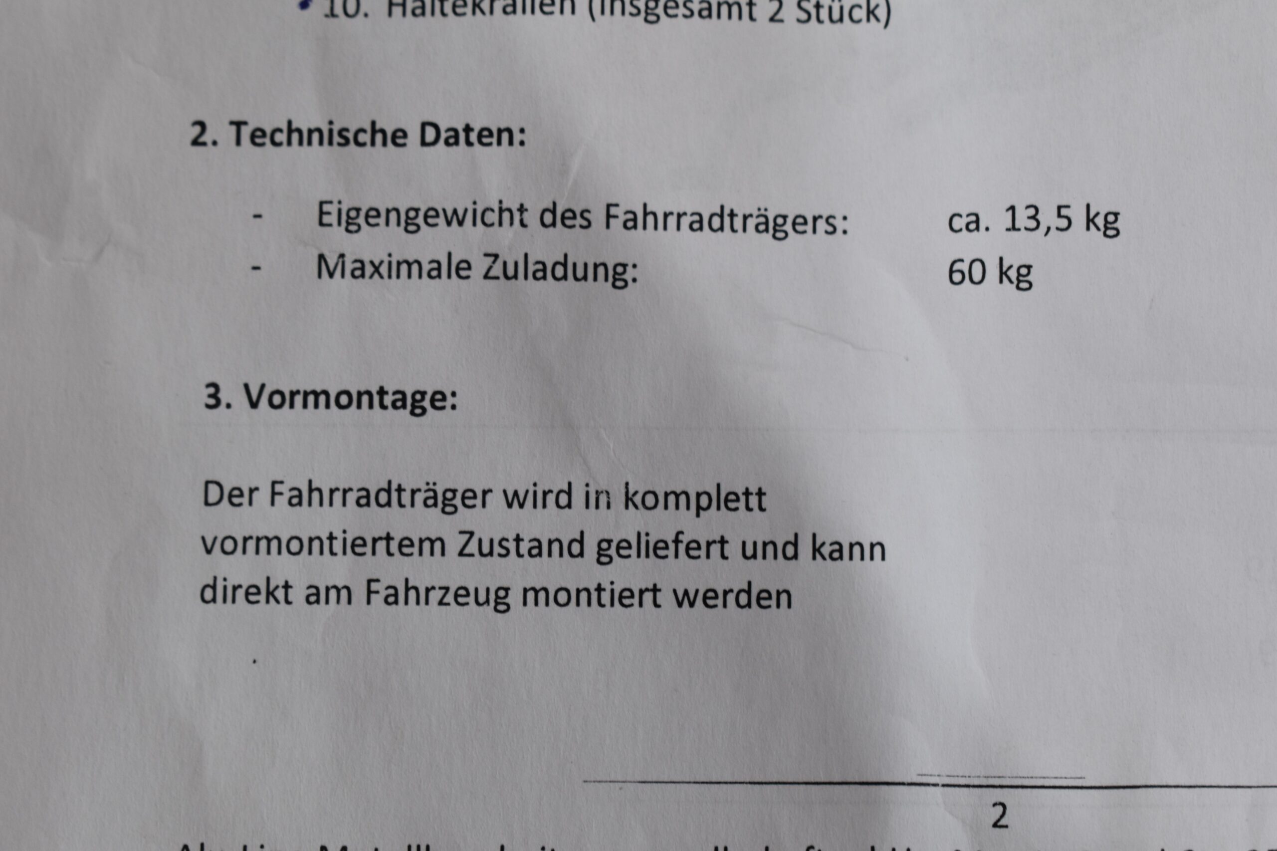 EuroCarry Fahrradträger für MB Sprinter ab MJ 2018 (Artikel Nr. 65201) – Bild 27