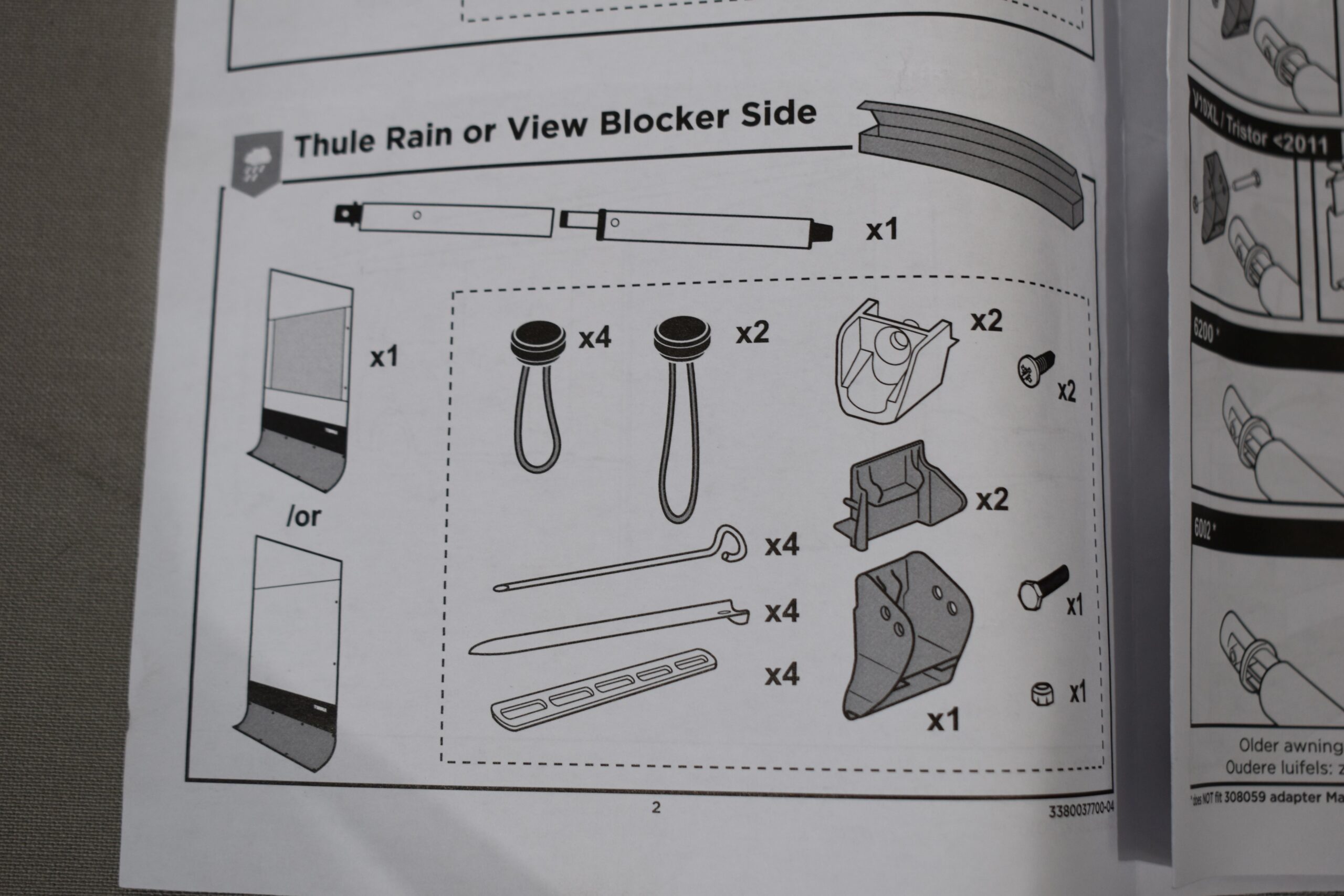 Thule Smart Panels Side / seitlicher Regenschutz für Van 307302 – Bild 12
