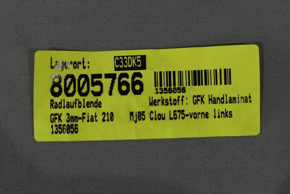 Niesmann und Bischoff Clou Radlaufblende vorne links; Fiat210; MJ05 – Bild 27