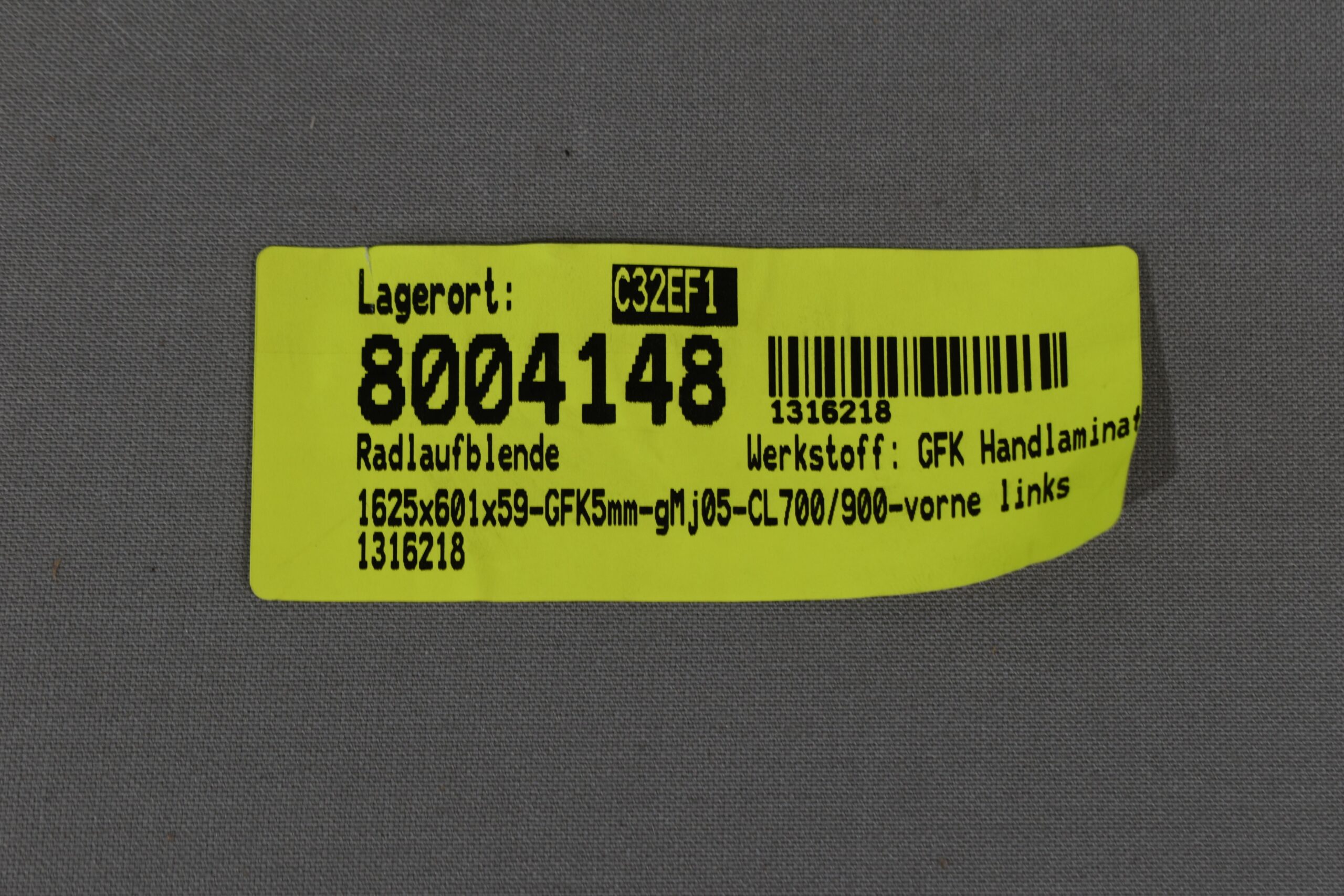 Niesmann und Bischoff Radlaufblende vorne links 1625x601x59 – Bild 17