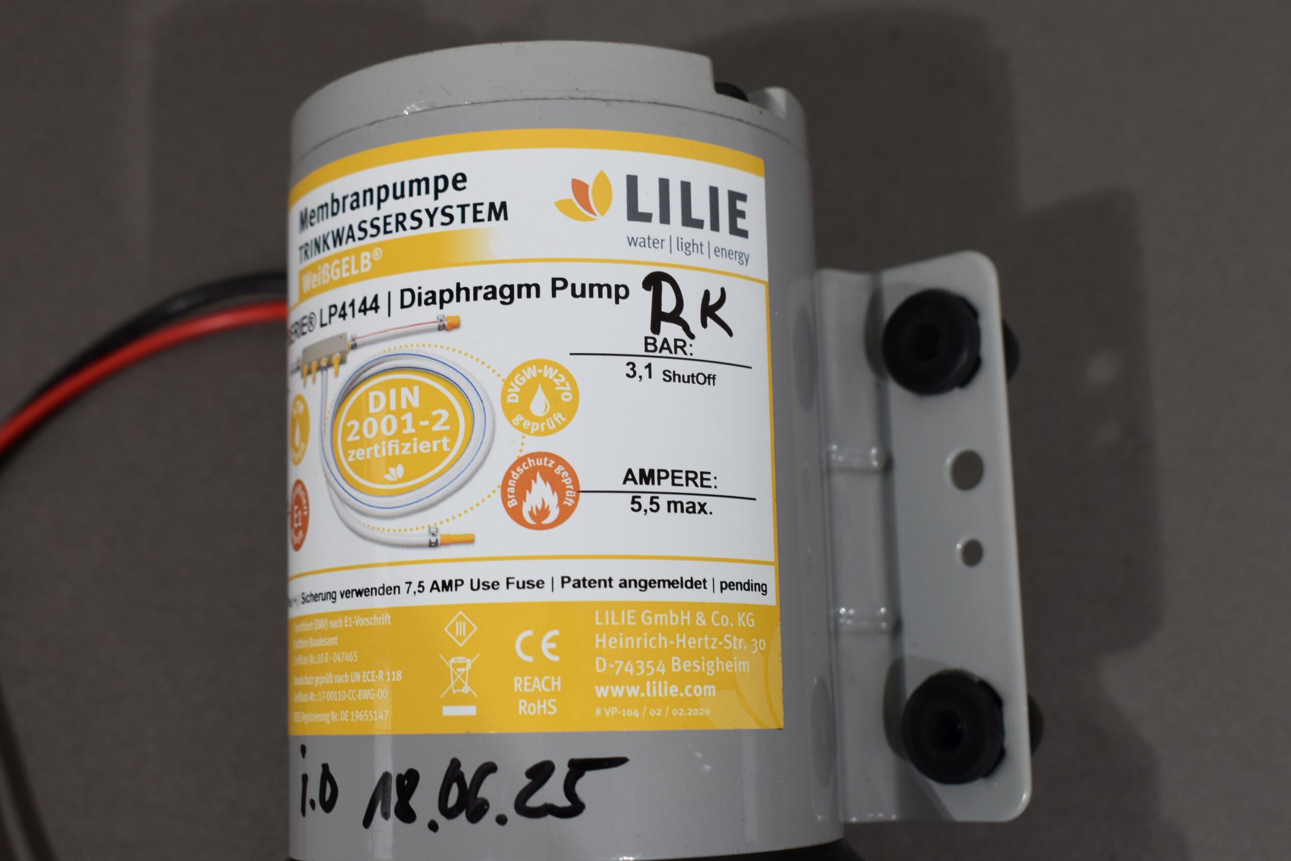 Lilie Membranpumpe Trinkwassersystem LP4144 – Bild 5
