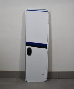 Aufbautür mit Rahmen; weiß / blau; 1970x625mm