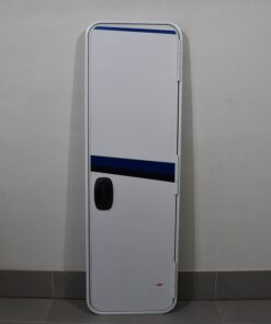 Alternative view of Aufbautür mit Rahmen; weiß / blau; 1970x625mm