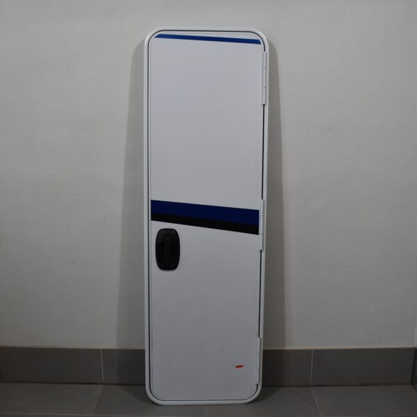 Alternative view of Aufbautür mit Rahmen; weiß / blau; 1970x625mm