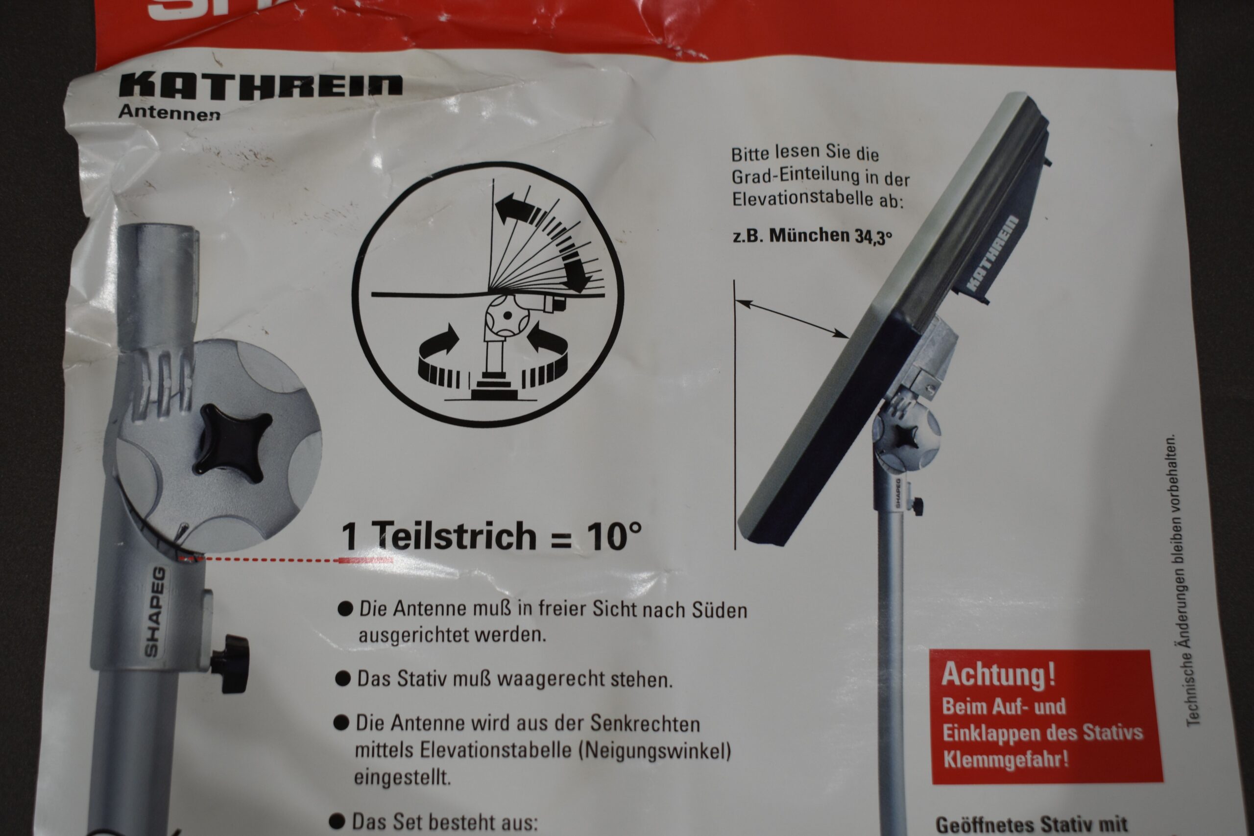 SHAPEG Stativ mit Klemmkopf HDS150 – Bild 5