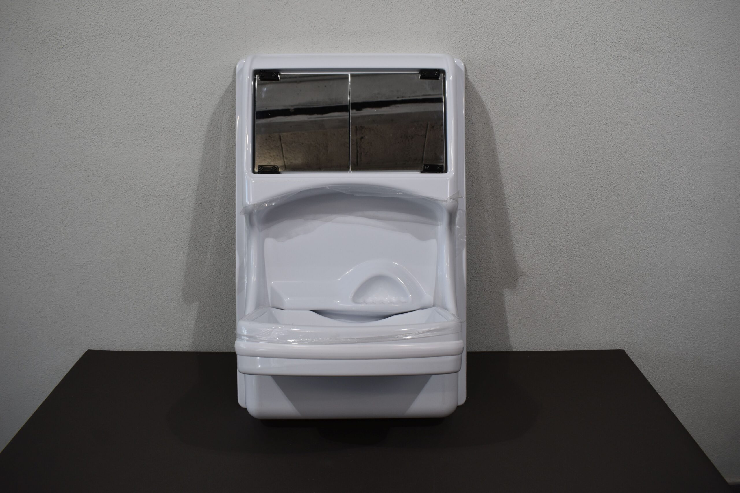 Reimo Klappwaschbecken mit Spiegel und Stauraum – Bild 2