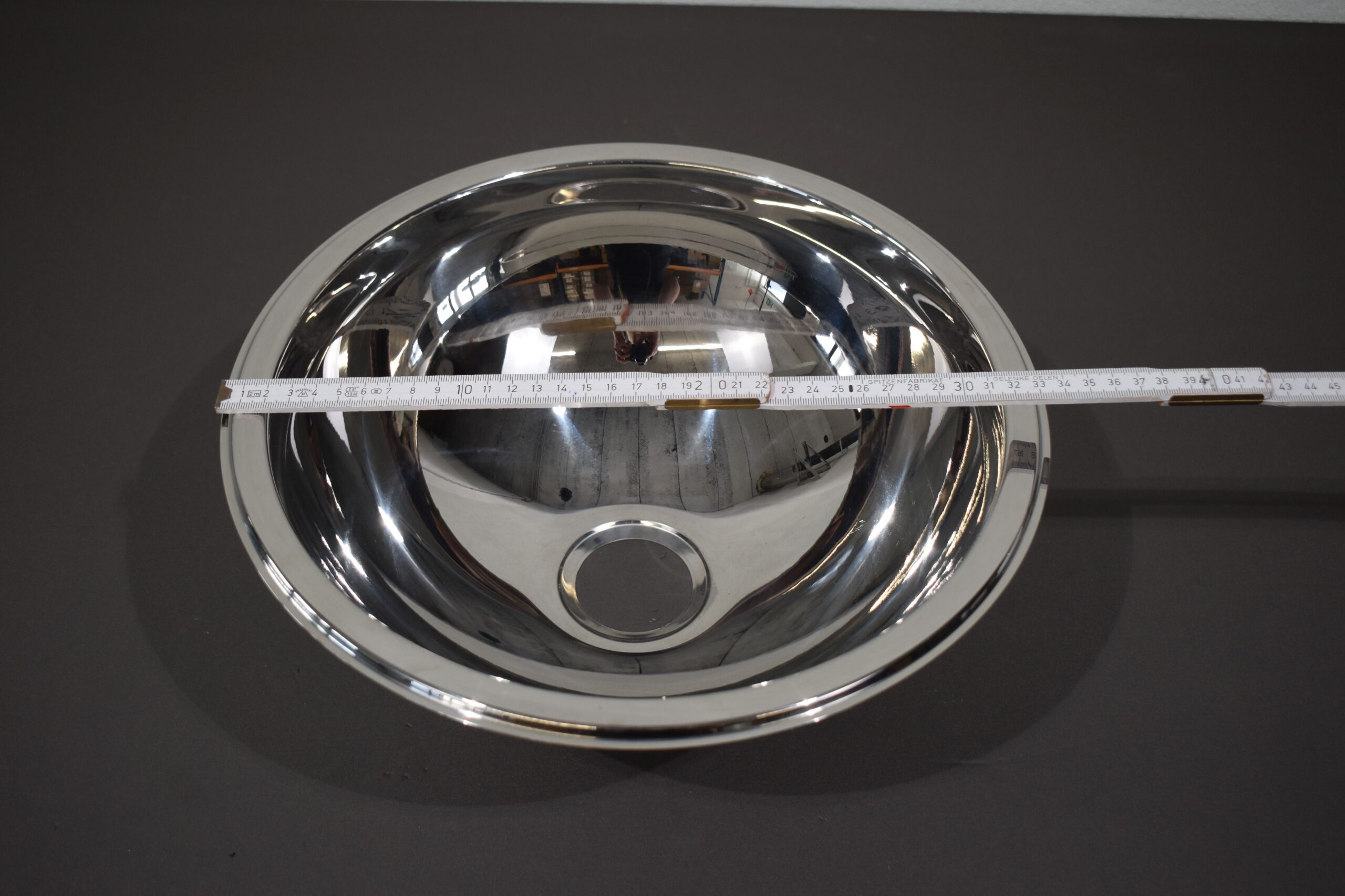 Wohnmobil Edelstahl Spülbecken rund Ø340mm – Bild 4