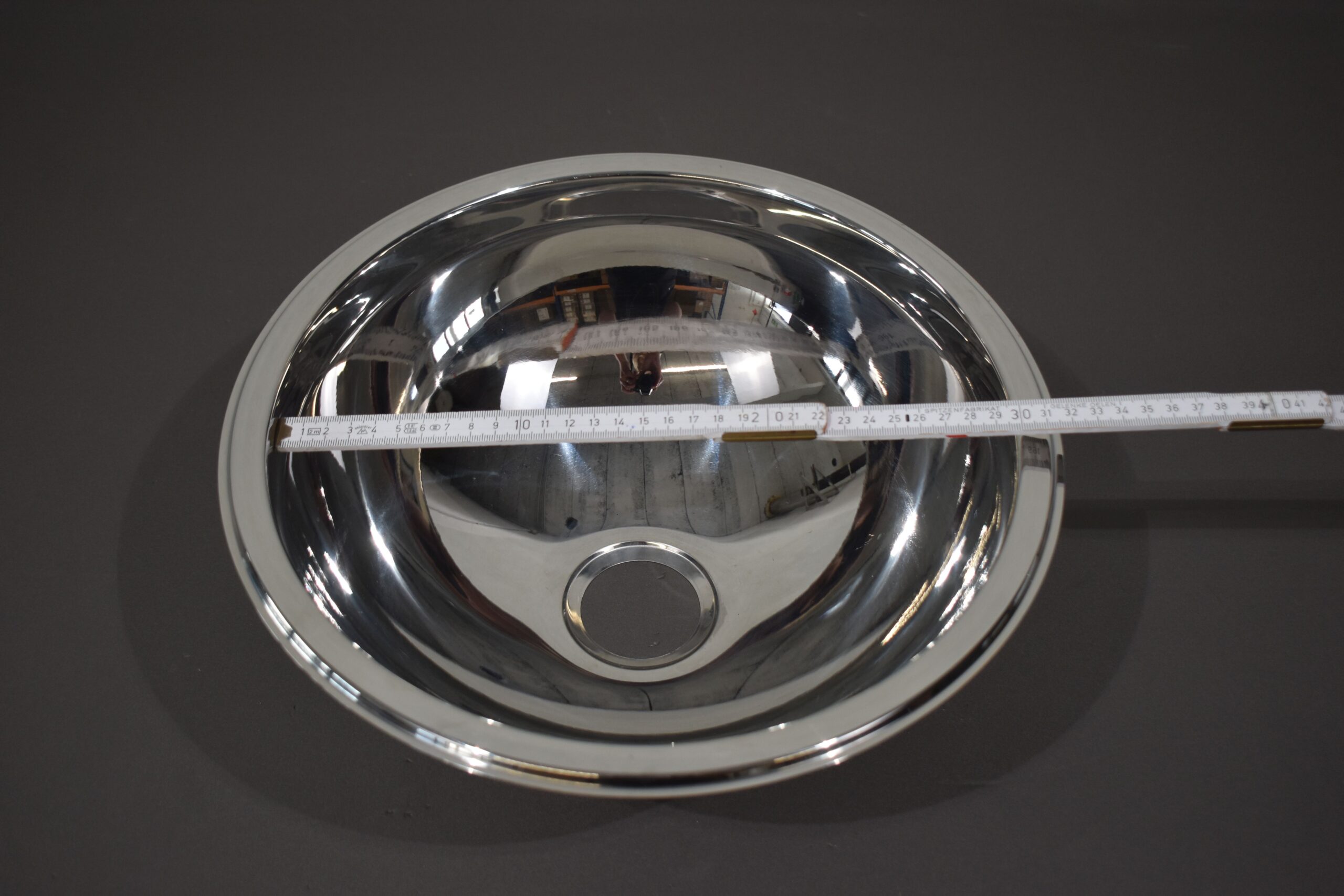 Wohnmobil Edelstahl Spülbecken rund Ø340mm – Bild 6