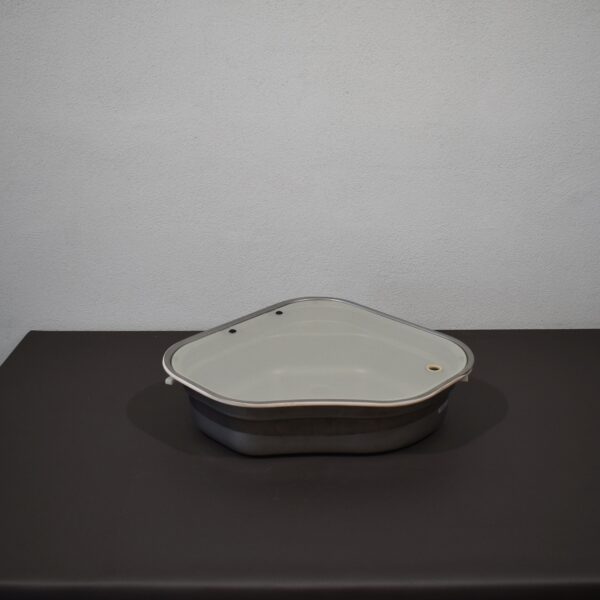 Edelstahl Eck-Spülbecken 560x455mm