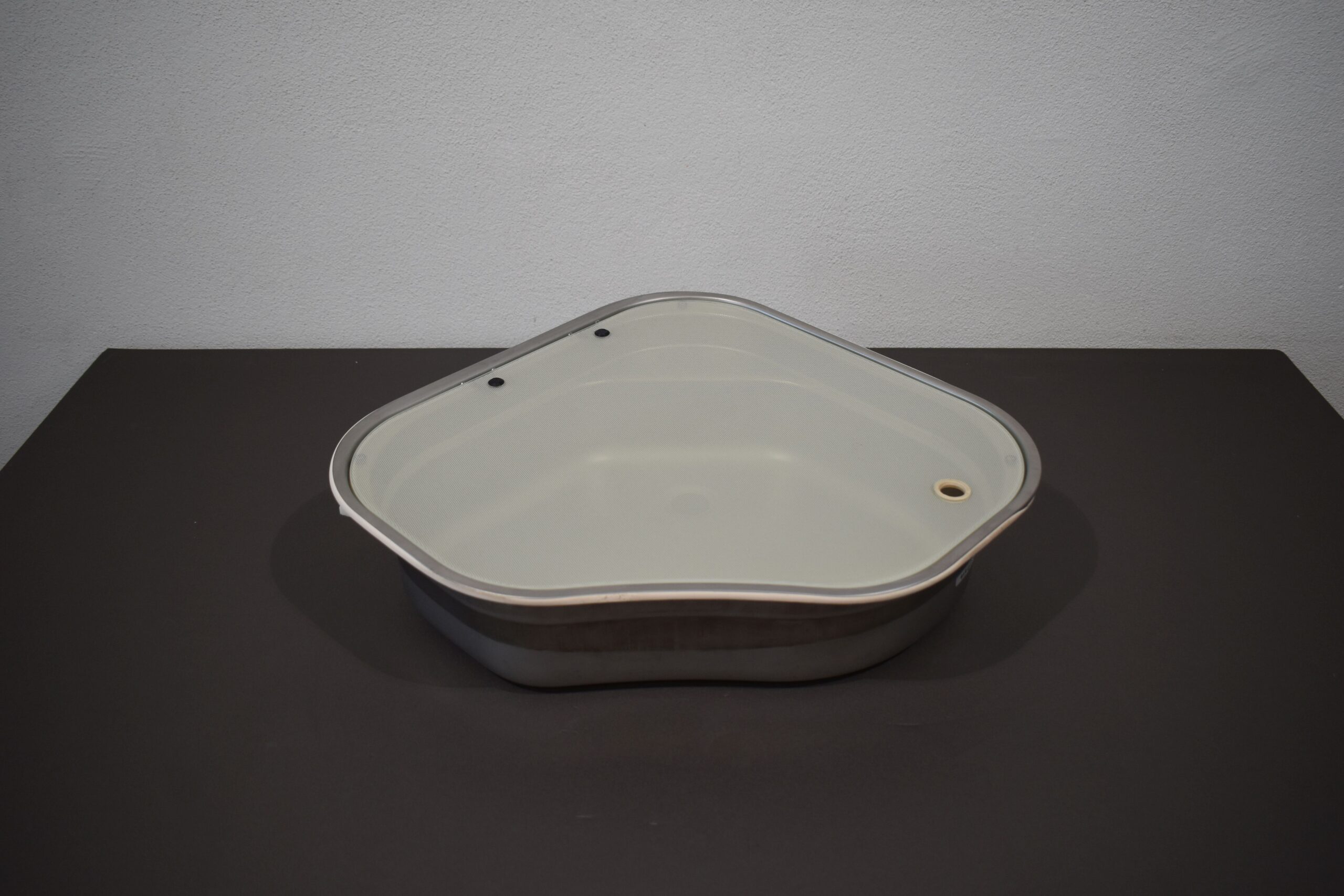 Edelstahl Eck-Spülbecken 560x455mm – Bild 2