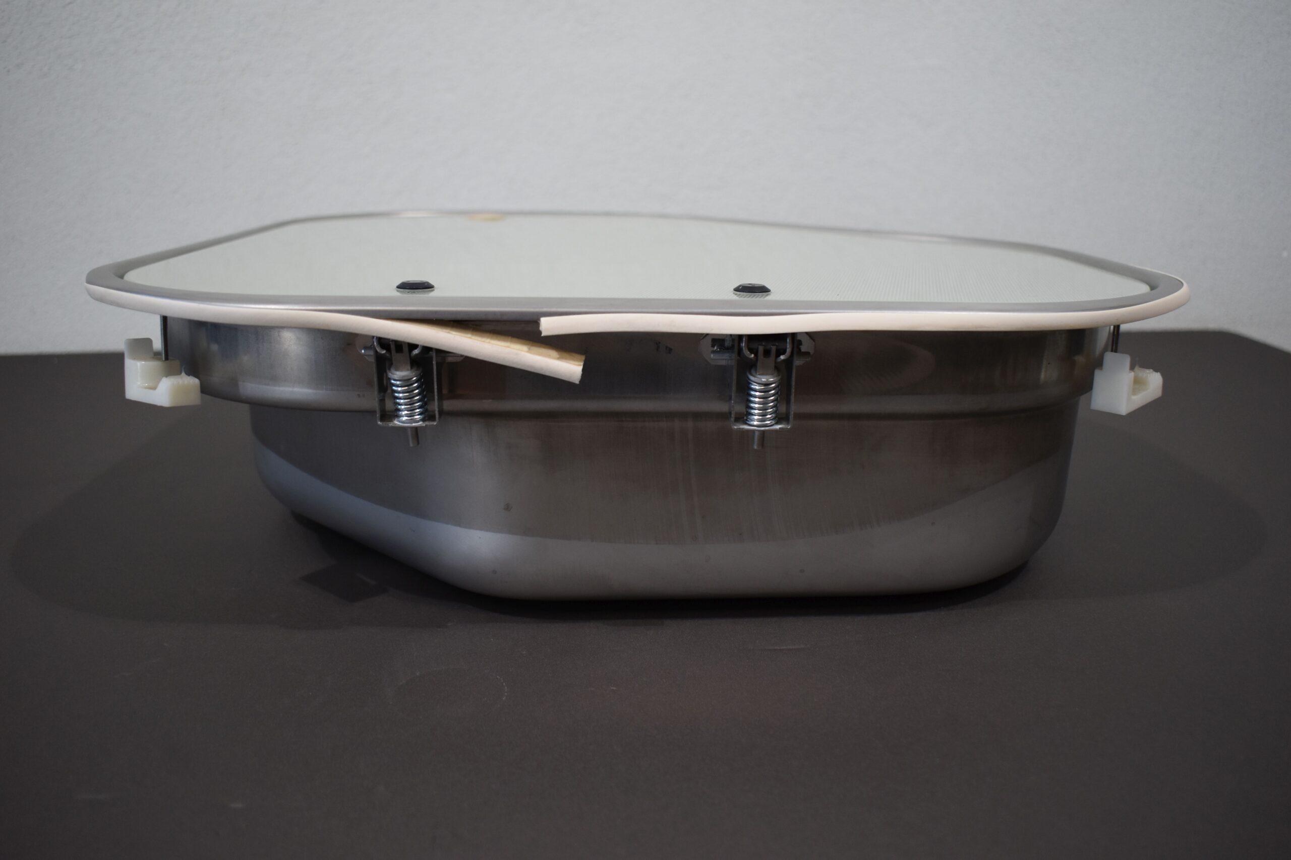 Edelstahl Eck-Spülbecken 560x455mm – Bild 8