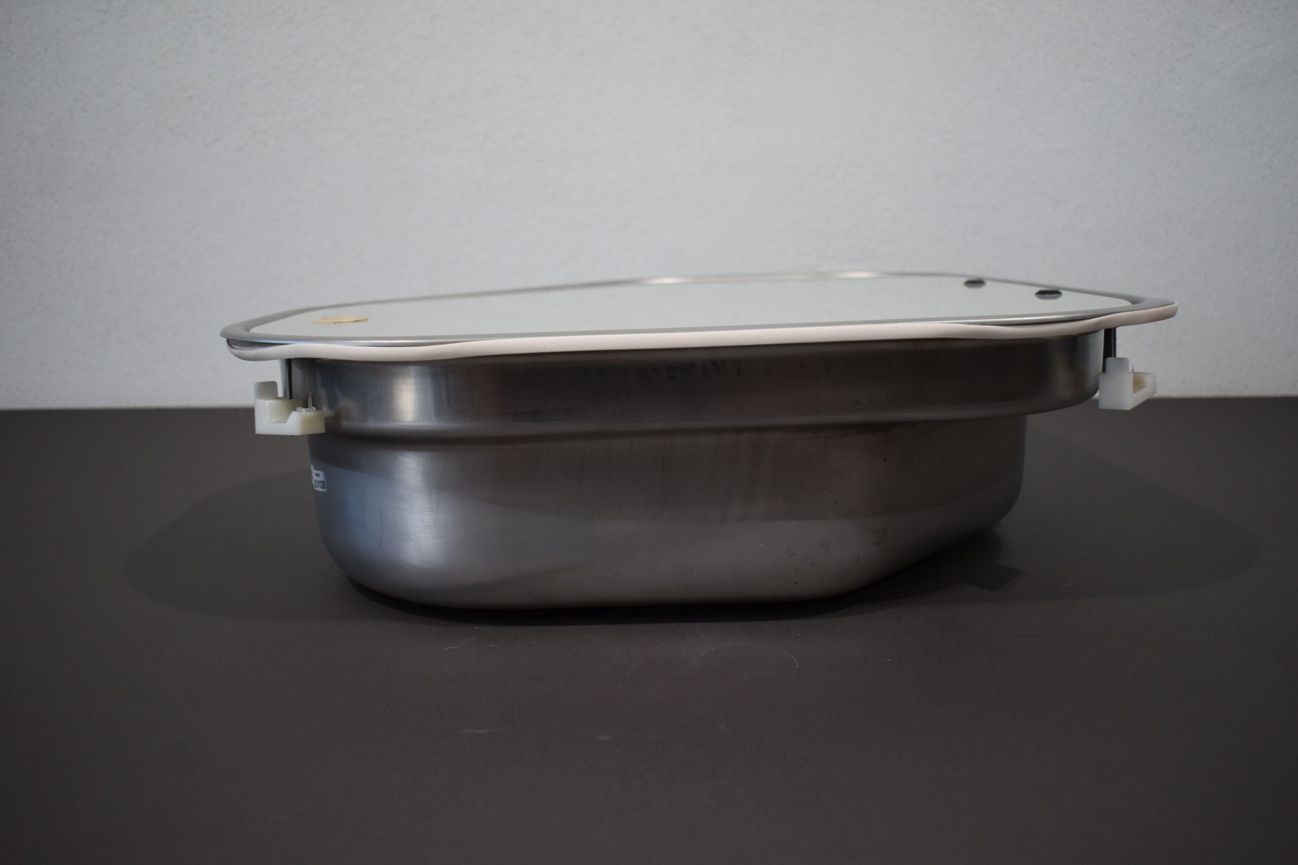 Edelstahl Eck-Spülbecken 560x455mm – Bild 9