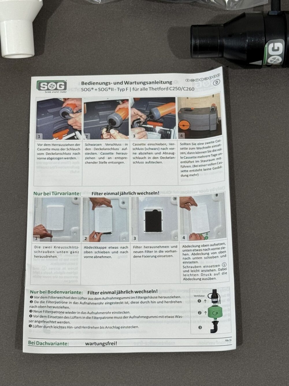 SOG Toiletten Entlüftung Typ F C250/C260 406 1201 – Bild 7