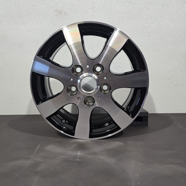 Tomason Alufelge schwarz/ silber, 6,5 JX16 H2