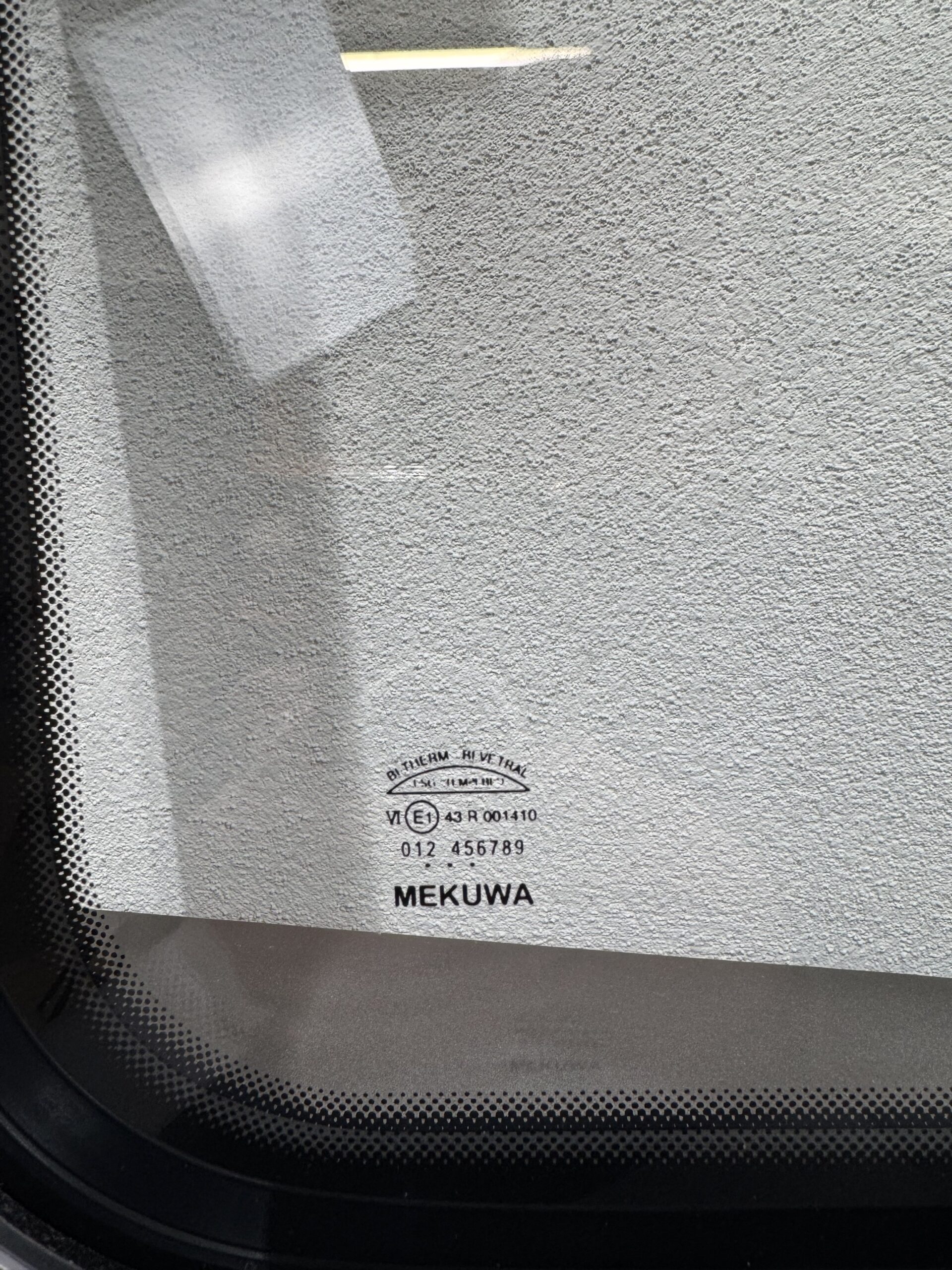 Mekuwa Schiebefenster Beifahrerseite grau 43-R001410 – Bild 2