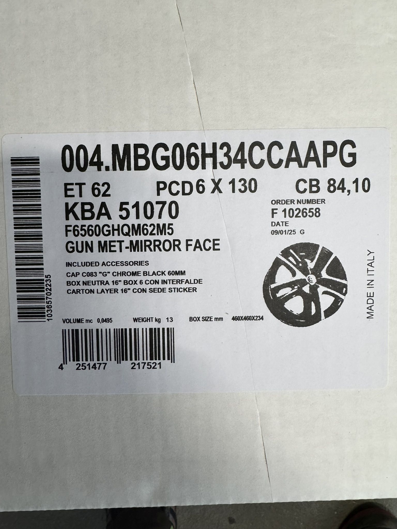 Goldschmitt Alufelgensatz 16" KBA 51070 6.5Jx16H2 – Bild 3