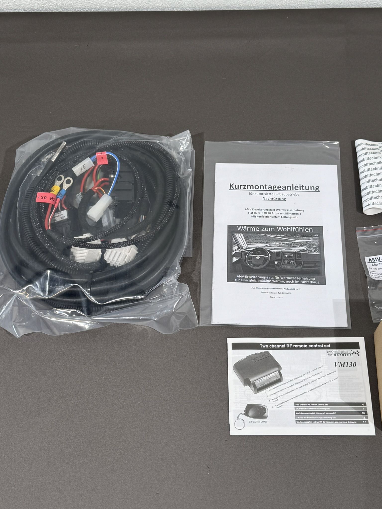 AMV Nachrüstkit für Warmwasserheizung mit Motorvorwärmung Fiat Ducato 250 – Bild 2