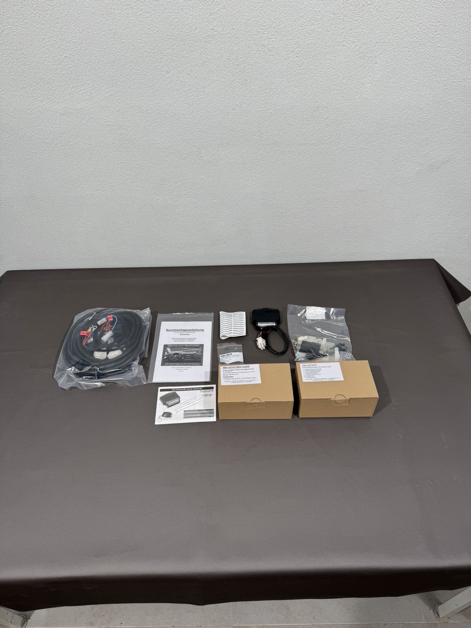 AMV Nachrüstkit für Warmwasserheizung mit Motorvorwärmung Fiat Ducato 250