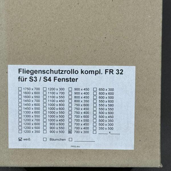Alternative view of Dometic Fliegenschutzrollo kompl. für S3 / S4 Fenster 700x300mm weiß