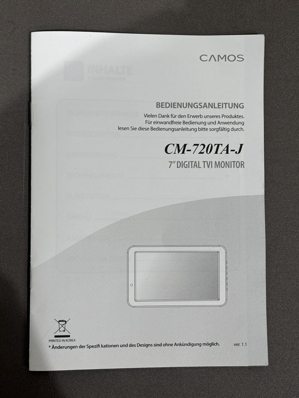 Rundumsichtsystem Camos 360° HD-System CM-720TA-J – Bild 11