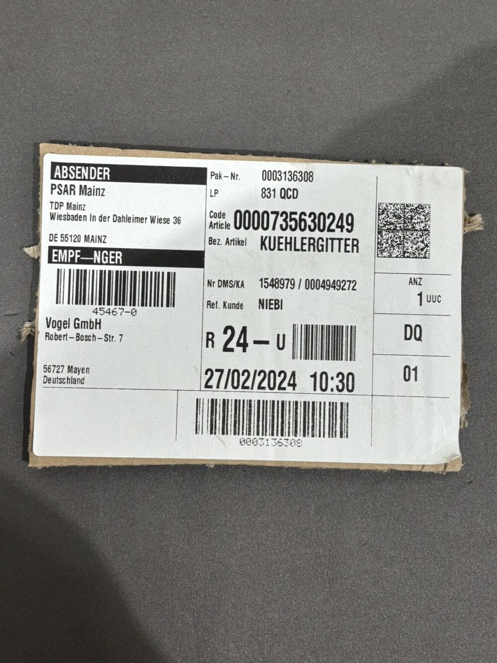 Niesmann+Bischoff Kühlergrill – Bild 2