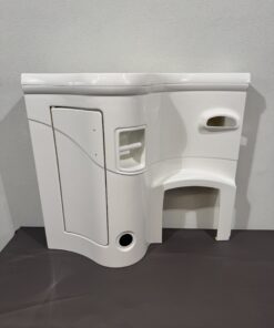 Alternative view of Galleno Plastica Waschtisch Waschbecken links 910x300x810 mm weiß Wohnmobil