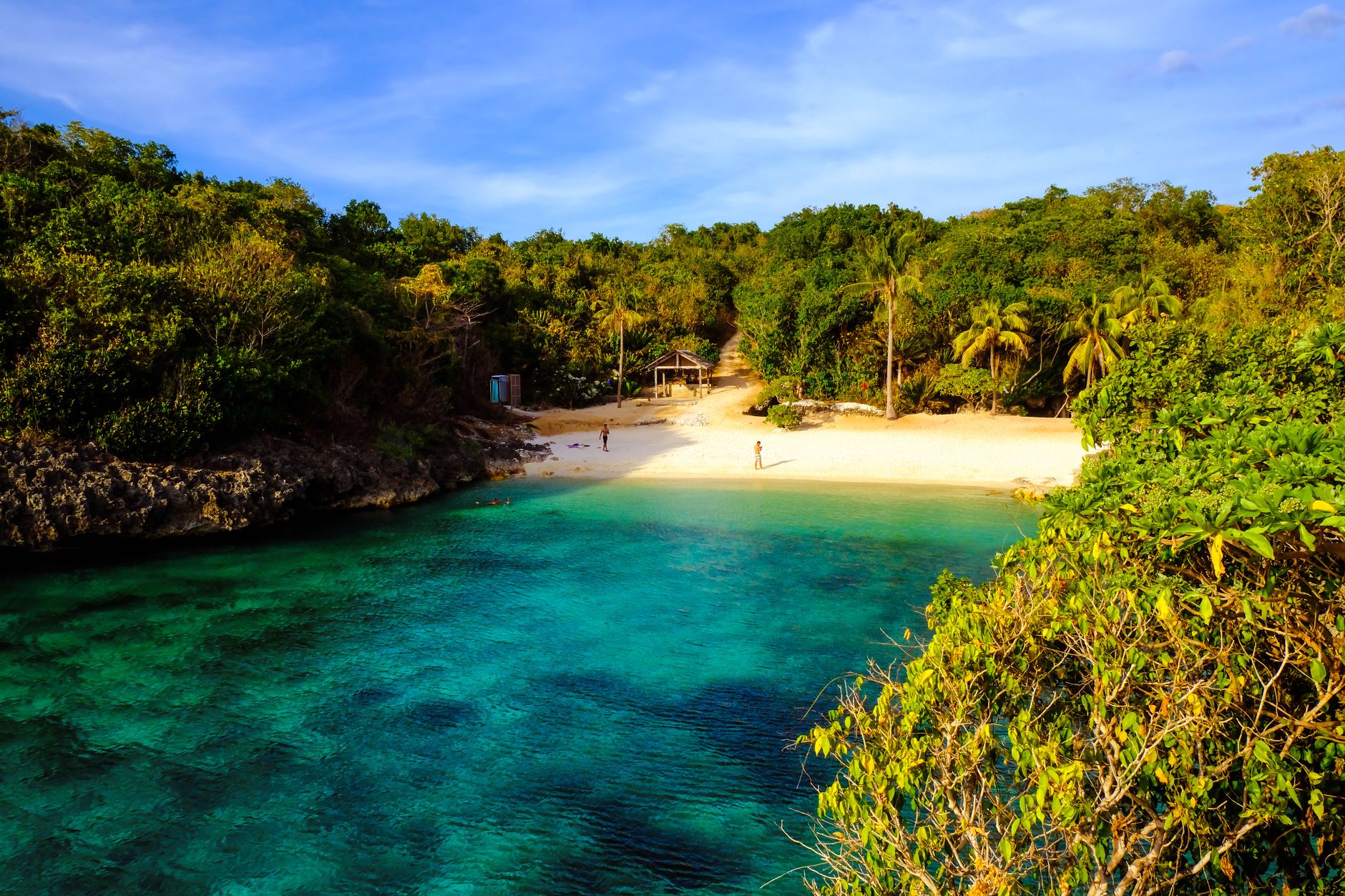 Strand på Mactan ved Cebu