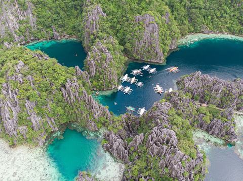 Coron Islands kalkstensklipper