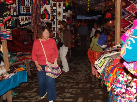 Markedet i Aguas Calientes