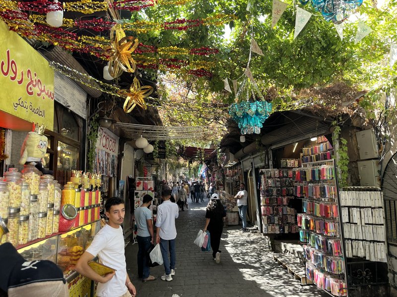 The bustling streets of Old Damascus