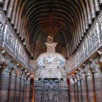 Ajanta Caves by Frederik Dawson