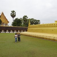 The cloister of Wat That Luang