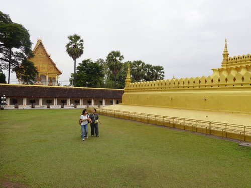 The cloister of Wat That Luang