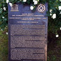 Plaque of Sacri Monti