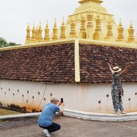 Wat That Luang as seen by Chinese