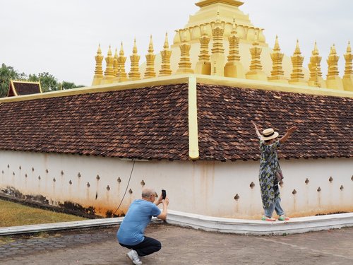 Wat That Luang as seen by Chinese