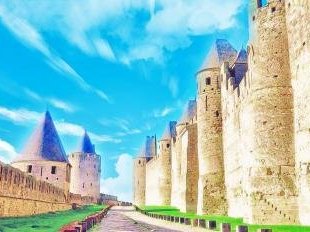 Fortified City of Carcassonne by Frederik Dawson