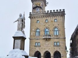 San Marino and Mount Titano by Frederik Dawson