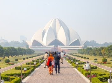 Bahá'í House of Worship at New Delhi by Carlo Sarion