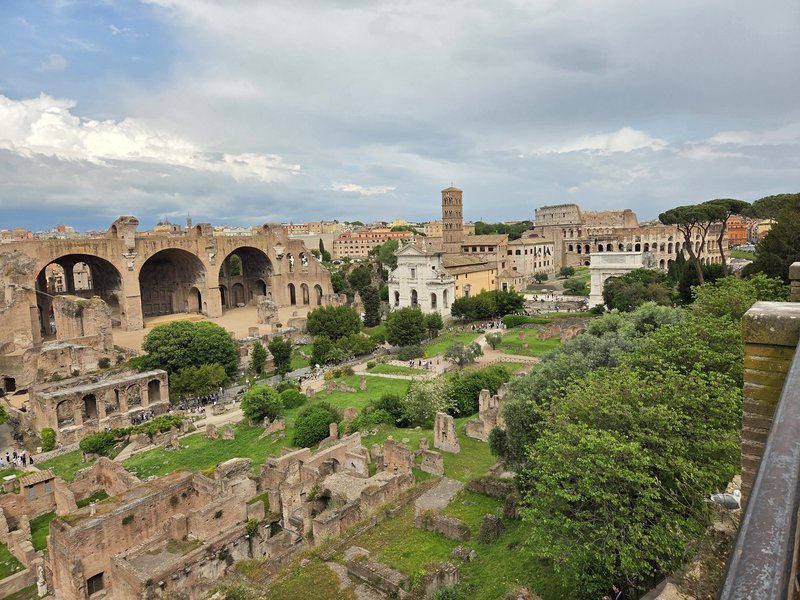 View over the roman forum
