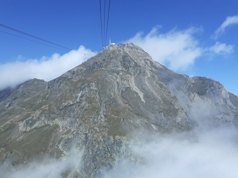View from the cable car, Pic du Midi