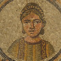 Aquileia - Portrait mosaic on the Basilica's floor