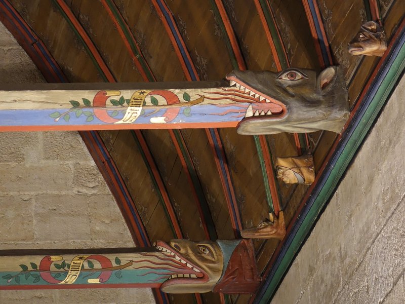 Burgundy - Beaune, ceiling of the Hall of the Poor