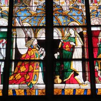 Stained glass windows at Bourges Cathedral